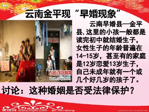 高中政治人教版选修五生活中的法律常识专题5.2 法律保护下的婚姻 课件(共18张PPT)