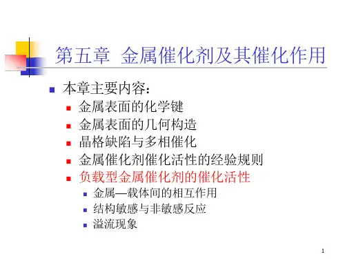 工业催化-第五章金属催化剂及其催化过程ppt课件
