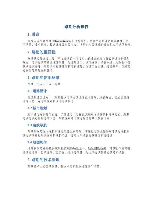 路勘分析报告