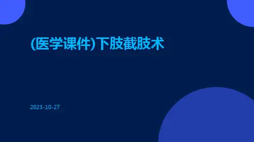 (医学课件)下肢截肢术