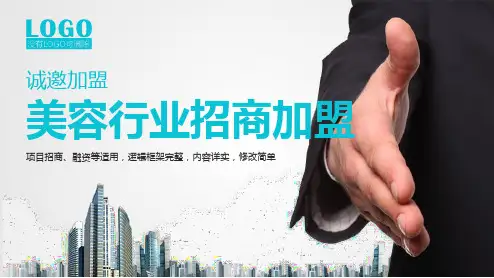 美容行业招商加盟ppt