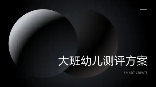 大班幼儿测评方案