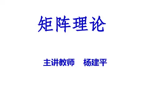 矩阵理论第一章线性空间与线性变换13