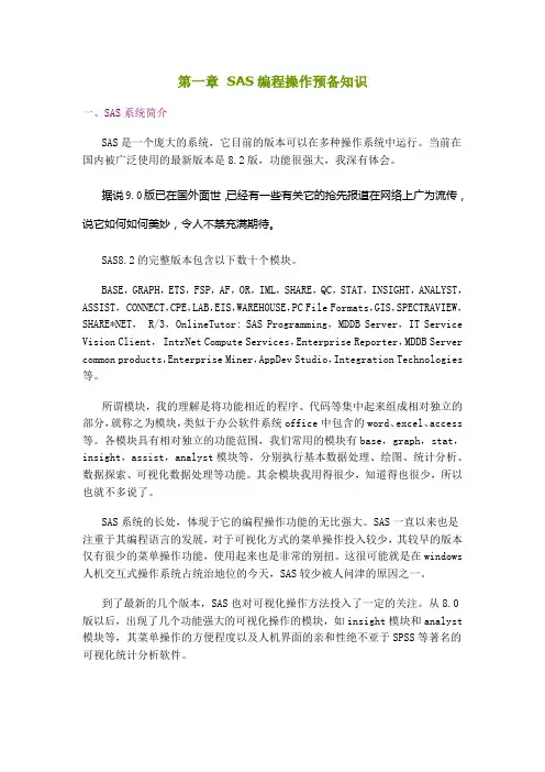 SAS程序及函数详解