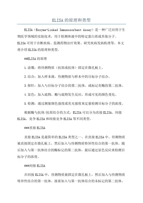 ELISA的原理和类型