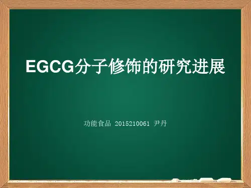 EGCG分子修饰的研究进展