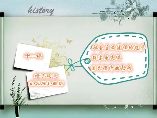 高中历史 人教版必修二第四单元第11课经济建设的发展和曲折 (共62张ppt)