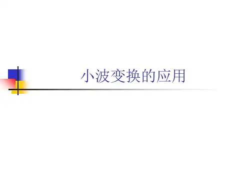 小波变换的应用