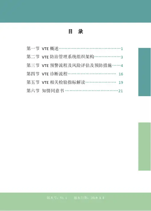 静脉血栓VTE管理指南