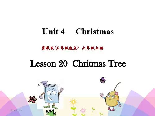 2019-2020学年第一学期冀教版三起六年级上册Unit 4 Lesson20课件