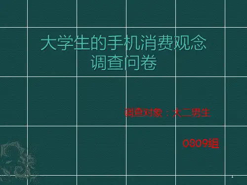 调查问卷 PPT课件