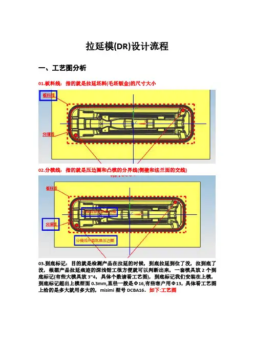 拉延模(DR)设计流程