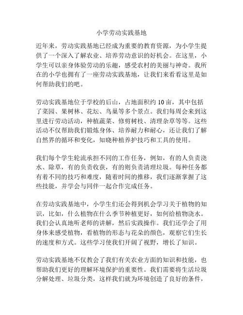 小学劳动实践基地