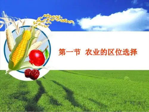 高中地理3.1 农业的区位选择优秀课件