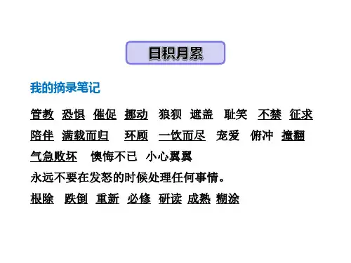 北师大版语文五年级上册课件语文天地七