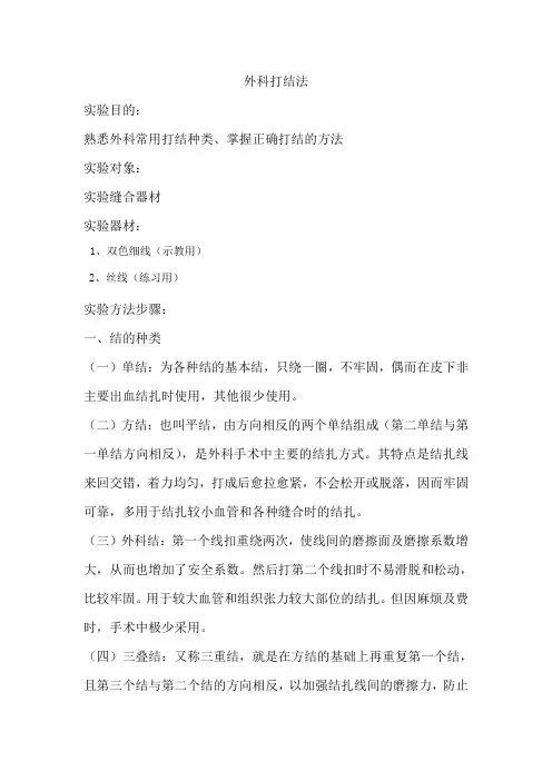 外科打结法