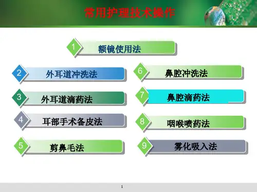 耳鼻咽喉科病人的护理操作幻灯片课件