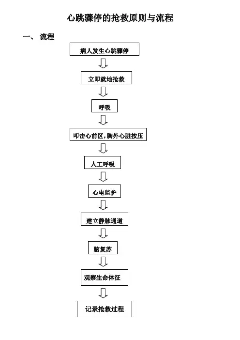 心跳骤停的抢救原则与流程(精)