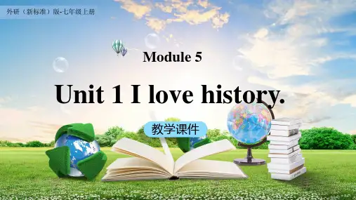 外研版英语七年级上册Module5Unit1课件