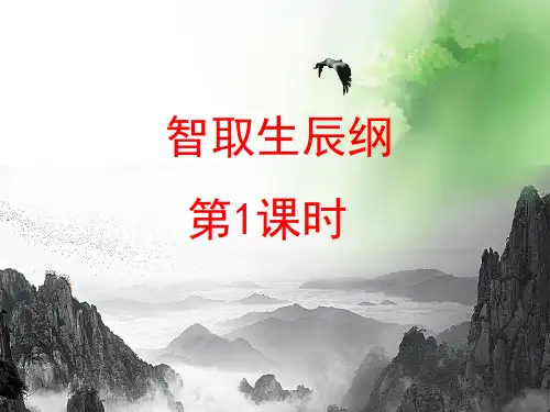 人教部编版九年级上册第21课《智取生辰纲》课件(共28张PPT)(优质版推荐)