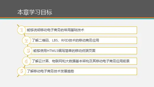 移动商务基础PPT教学课件第2章移动商务技术概况