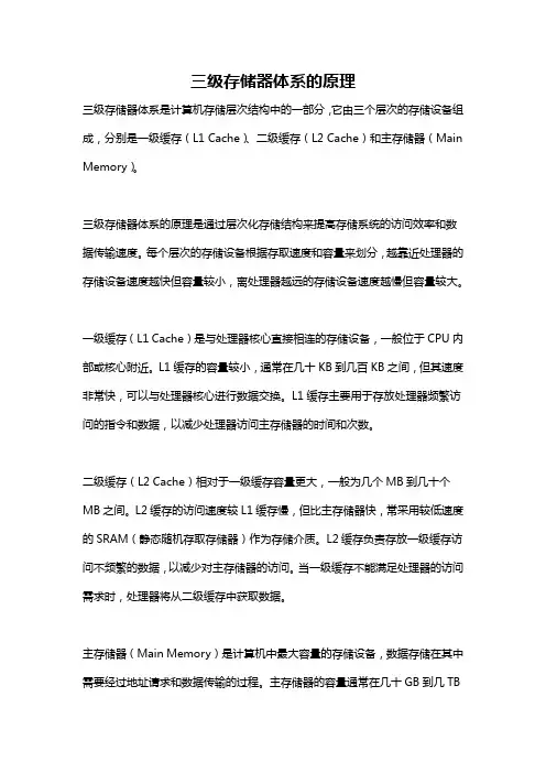 三级存储器体系的原理