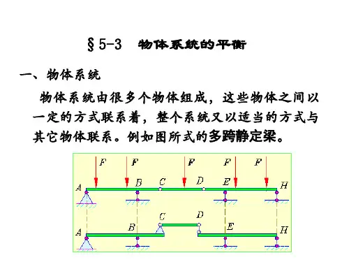 5.4物体系统的平衡
