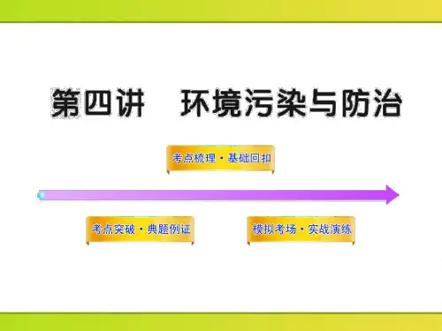 高中地理全程复习选修6.4-环境污染与防治(中图版)PPT