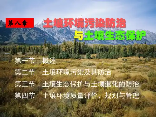 第八章土壤污染防治(简版)