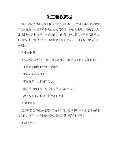竣工验收流程