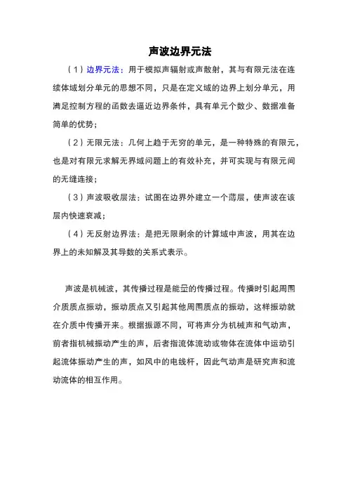 声波边界元法