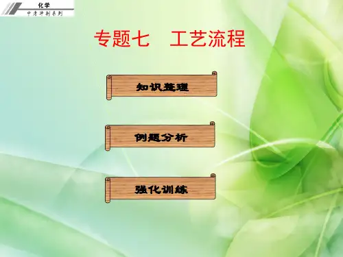 2017届中考化学总复习-专题七 工艺流程(优秀版)