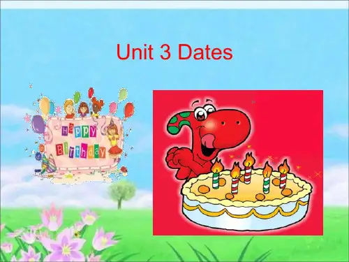 五年级上册英语课件-Unit 3Dates3_广东开心英语