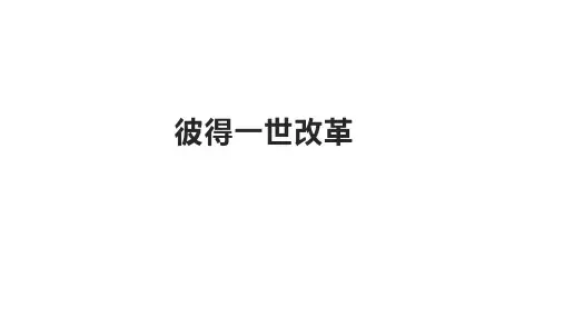 彼得一世改革