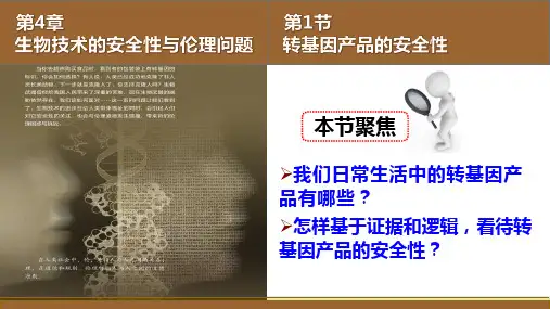转基因产品的安全性ppt课件