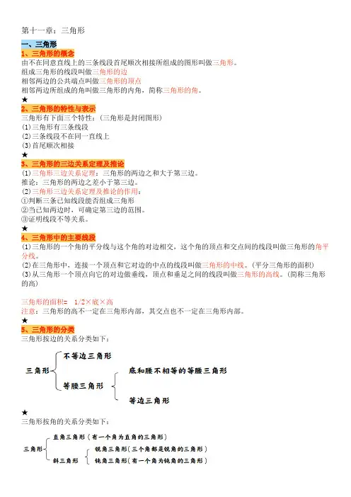 数学八年级上册人教版知识点