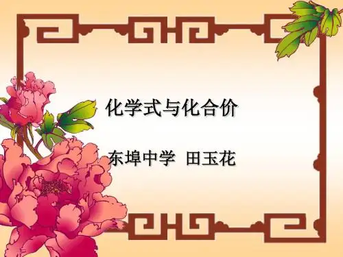 化学式与化合价