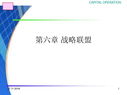 战略联盟概述(ppt 62页)