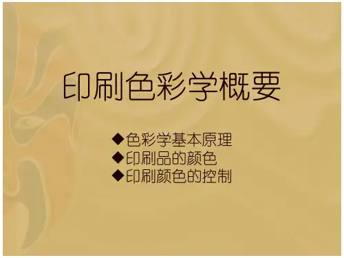印刷色彩学概要