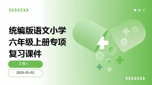 统编版语文小学六年级上册专项复习课件