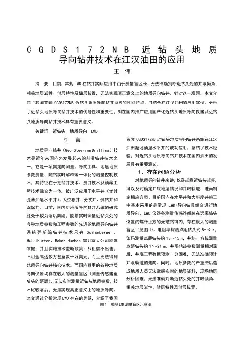 CGDS172NB近钻头地质导向钻井技术