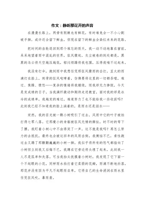 2024年上海高考语文作文优秀范文