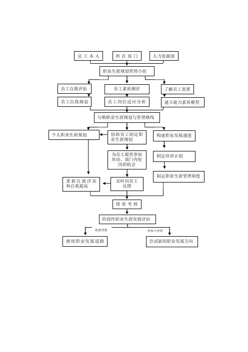 职业生涯规划流程图