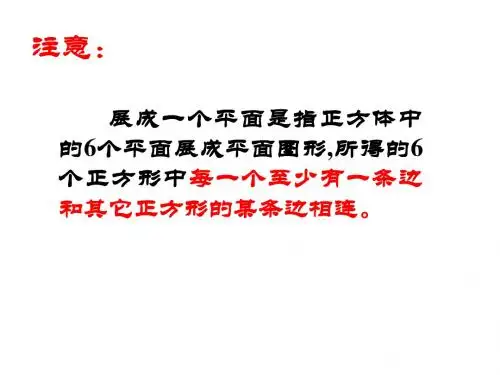 正方体展开图形判断技巧