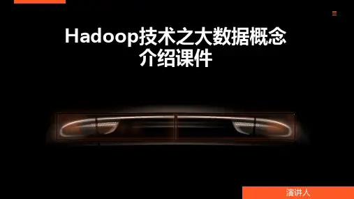 Hadoop技术之大数据概念介绍课件