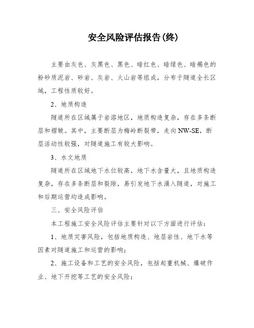 安全风险评估报告(终)