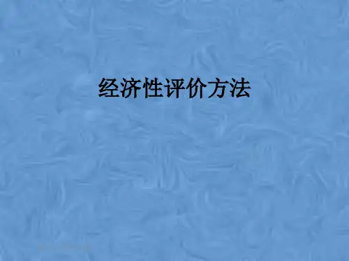 经济性评价方法