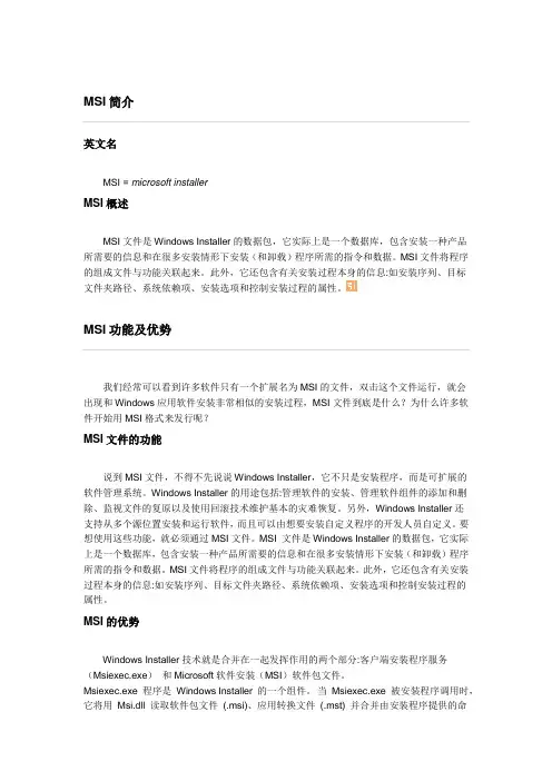 MSI简介