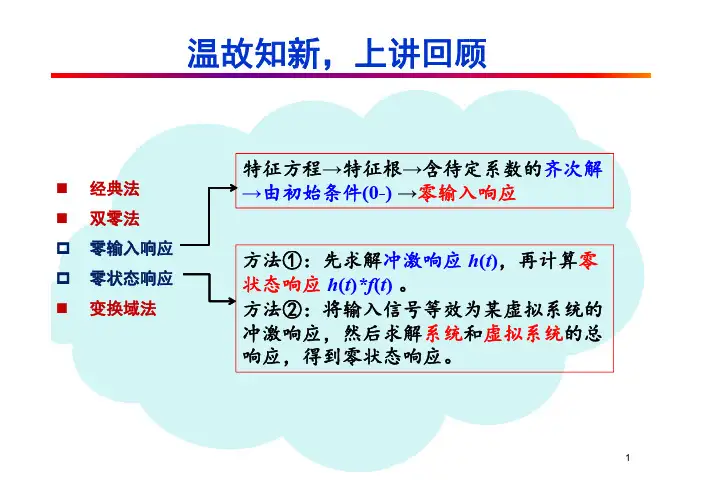 信号与系统零状态响应求解及系统全响应分析