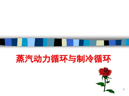 化工热力学 蒸汽动力循环与制冷循环